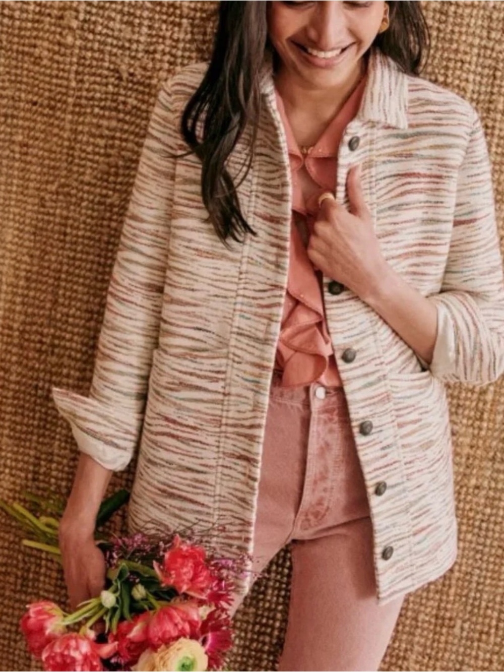 Sézane Will Jacket Multicoloured Stripes - Size M - L